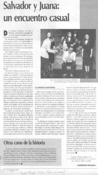 Salvador y Juana: un encuentro casual