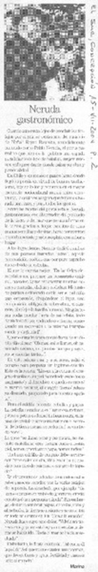Neruda gastronómico