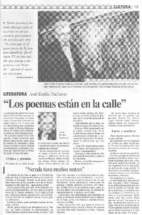 "Los poemas están en la calle" [entrevista]