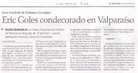 Eric Goles condecorado en Valparaíso