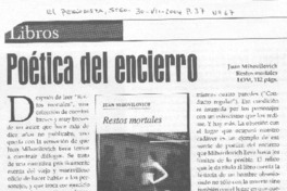 Poética del encierro