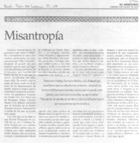 Misantropía