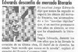 Edwards desconfía de mercado literario.