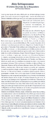 El último grumete de la Baquedano