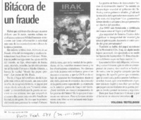 Bitácora de un fraude