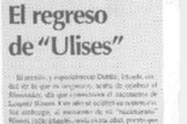 El regreso de "Ulises"