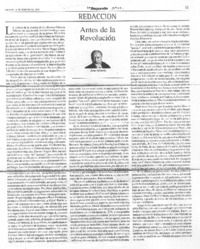 Antes de la revolución