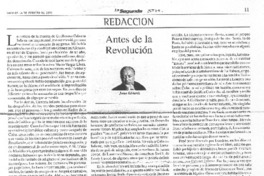 Antes de la revolución