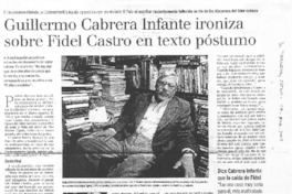 Guillermo Cabrera Infante ironiza sobre Fidel Castro en texto póstumo