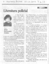 Literatura policial