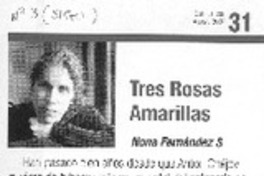 Tres rosas amarillas
