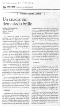 Un Cuadro sin demasiado brillo :