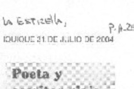 Poeta y escritor viaja a Panamá