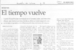 El tiempo vuelve