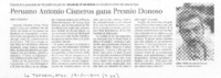 Peruano Antonio Cisneros gana Premio Donoso