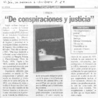 De conspiraciones y justicia