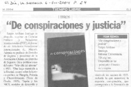 De conspiraciones y justicia
