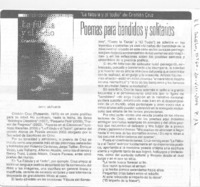 Poemas para bandidos y solitarios