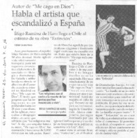 Habla el artista que escandalizó a España