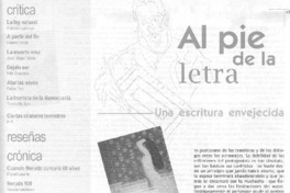 Una escritura envejecida