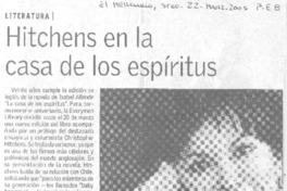Hitchens en la casa de los espíritus