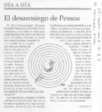 El Desasosiego de Pessoa