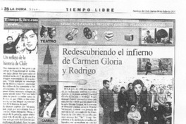 Redescubriendo el infierno de Carmen Gloria y Rodrigo