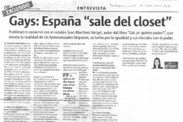 Gays: España "sale del closet"