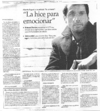 La hice para emocionar [entrevista]