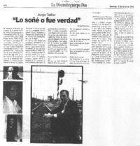 Lo soñé o fue verdad