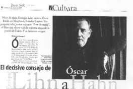 El decisivo consejo de Enrique Lihn a Óscar Hahn