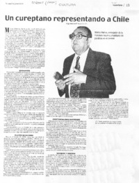 Un cureptano representando a Chile