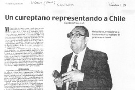 Un cureptano representando a Chile