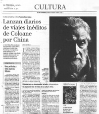 Lanzan diarios de viajes inéditos de Coloane por China