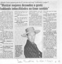 "Mostrar mujeres desnudas o gente hablando imbecilidades no tiene sentido" [entrevista]