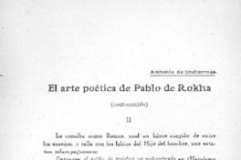 El arte poética de Pablo de Rokha