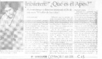 Iribarren: "¿Qué es el Apes?"