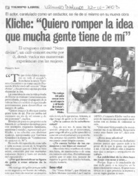 Kliche: "Quiero romper la idea que mucha gente tiene de mí" [entrevista]