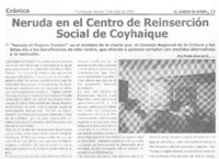 Neruda en el Centro de Reinserción Social de Coyhaique