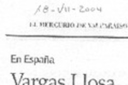 Vargas Llosa apoya al mercado