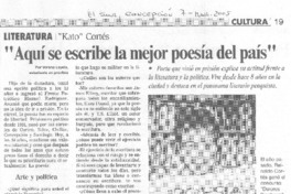 "Aquí se escribe la mejor poesía del país" [entrevista]