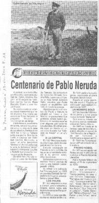 Centenario de Pablo Neruda