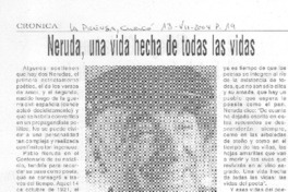 Neruda, una vida hecha de todas las vidas