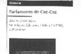 Parlamento de Coz coz