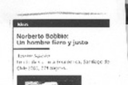 Norberto Bobbio: un hombre fiero y justo