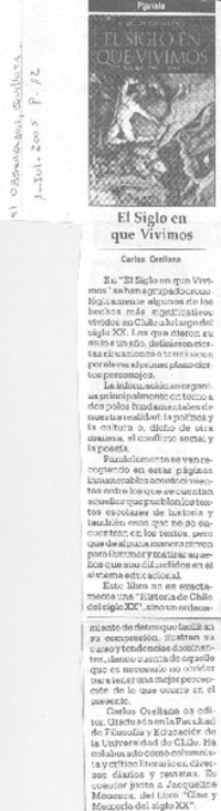 El Siglo en que vivimos