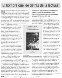 El hombre que lee detrás de la lectura