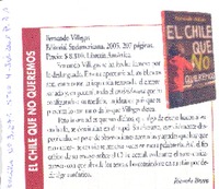 El Chile que no queremos