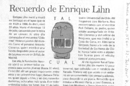 Recuerdo de Enrique Lihn