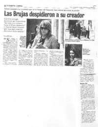 Las brujas despidieron a su creador